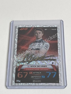 #370 Nyck De Vries SIGNATURE STYLE Turbo Attax F1 2023 Topps  