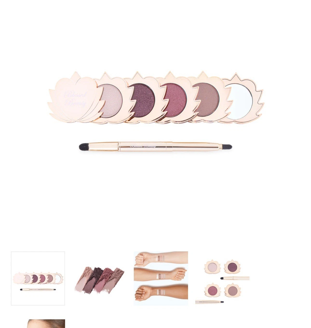 New Blessed Beauty Natural Eyeshadow Set 0.05 oz Rose Expreso Plum Taupe Y907