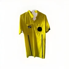 Official Sports Referee Shirt Jersey Men's Size: Sm. , Yellow/Black Short Sleeve