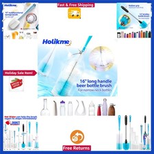 Versatile 11-Piece Bottle Brush Set - Extra Long Handle for Narrow Neck Glasses