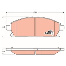 Satz Bremsbeläge Bremsklötze vorne für Nissan X-Trail 1 T30 | 876317