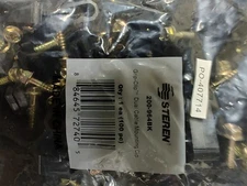 STEREN GRIP CLIP DUAL CABLE MOUNTING CLIP - BLACK 100 PCS