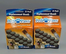 Lot Of 2 PediPaws OEM Nail Grinder Nail Filing Replacement Heads - New Open Box