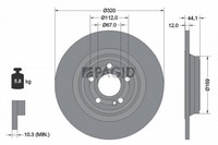 2X Bremsscheibe Pagid 56243NC FüR Mercedes Klasse W177 CLA C118 V177 Sports W247