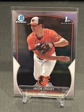 2023 Bowman Chrome Draft Refractor #BDC189 Jacob Cravey - Baltimore Orioles 