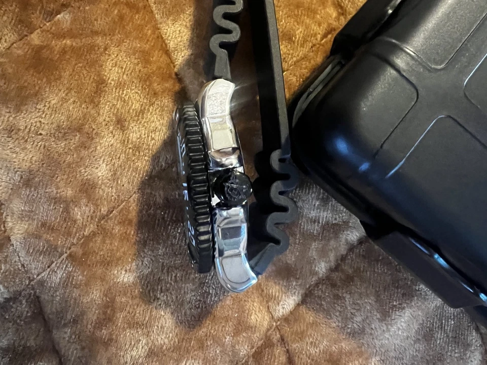 Reloj de cuarzo Addiesdive 44MM estilo Luminox correa de goma negra con estuche rígido #52 Foto 3 de 4