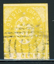 COLOMBIA Używane wybory: Scott #37REF 5c Yellow SPIRO Fałszerstwo REFERENCJA