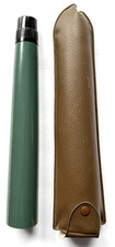 EXCELLENT BAUSCH  LOMB GREEN BALSCOPE 10X POWER MONOSCOPE WITH LEATHER CASE