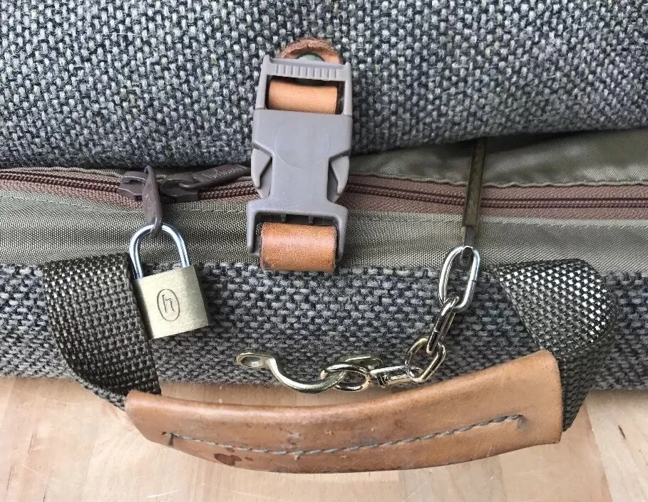 Hartmann Tweed Cinturón Cuero 22" Bolsa de Ropa Equipaje Maleta De Colección Raro Foto 3 de 4