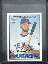2016 Topps Heritage Mini Rookie #704 Nomar Mazara No 11 of 100
