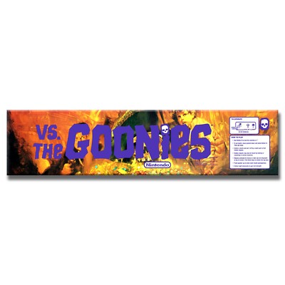 VS. The Goonies Premium Arcade Marquee For Restoration Backlit Sign