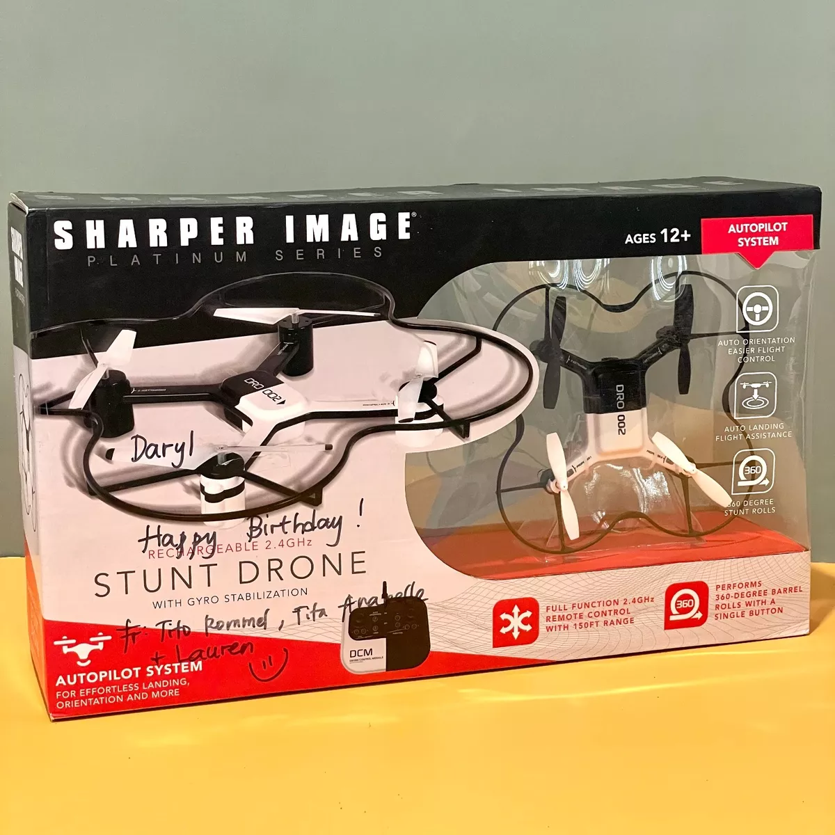Sharper image stunt store drone dro 002
