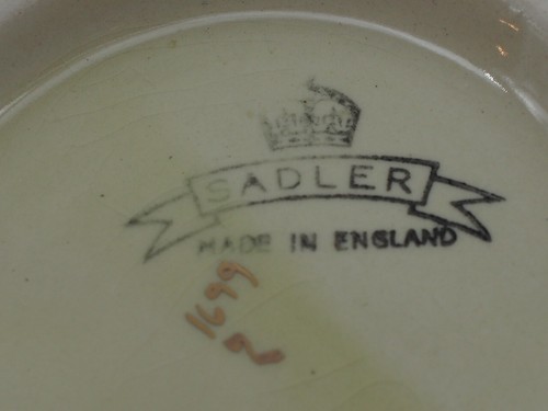 Sadler Vintage Gold and Cream Swirl Teapot 1699/2 made in England 1950 - Picture 10 of 10