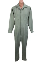 Sweet Company Coveralls Jumpsuit 38 Long vintage workwear Sage Green Long Sleeve
