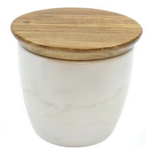TableCraft Elements Acacia & Marble Salt Cellar / Box