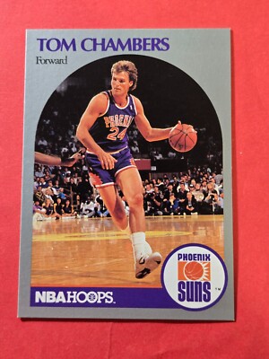 1990-91 Hoops #234A Tom Chambers/(First series; Forward on front), cd1