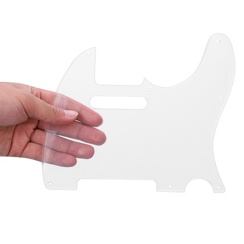 8 Hole Transparent Acrylic Pickguard For Telecaster TL Style Electric Guitar US