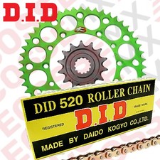 KAWASAKI KX450F CHAIN & SPROCKETS DID GOLD CHAIN RENTHAL GREEN SPROCKETS 06-2024