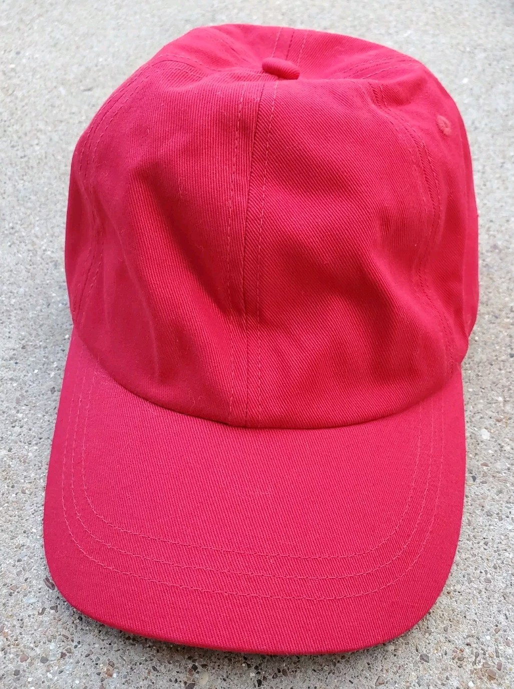 Solid Blank Red All Over Dad Hat Cap  Adjustable … - image 1