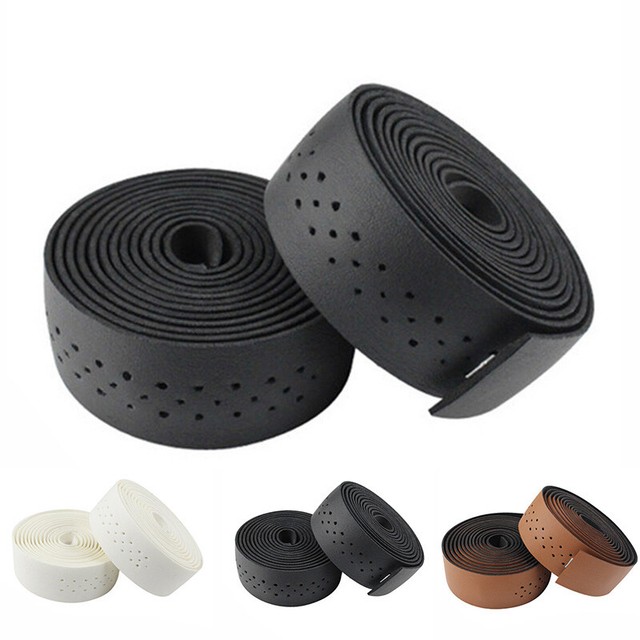 Handlebar Tape Cycling Road Bike Bicycle PU Leather Handle Bar Grip Wrap Tapes eBay