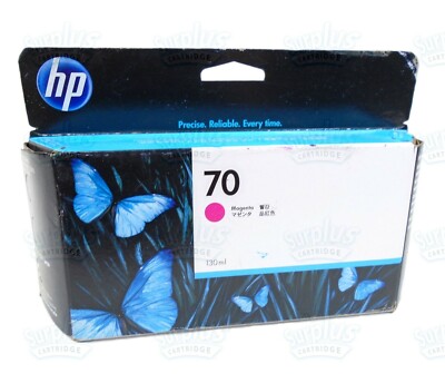 Genuine HP 70 Magenta Ink 130ml DesignJet L3S81B E1L21B Q6675A  - Retail Box