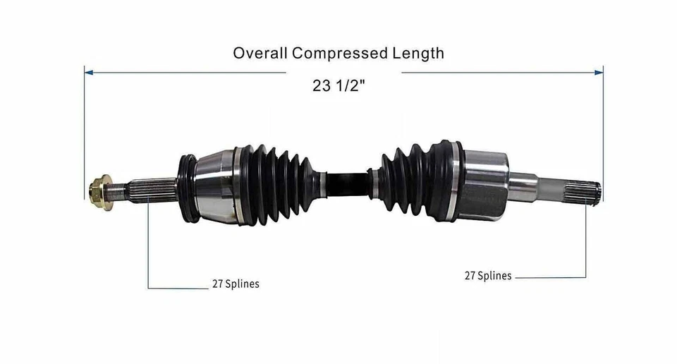 Eje CV delantero izquierdo y derecho OE para Mazda B2300 2001-2002 2,3 L garantía de por vida Foto 4 de 4