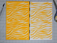 Zebra Stripes High Heat Vinyl Stencil Kit - 2x 11"x6" Sheets Durable Easy to Use