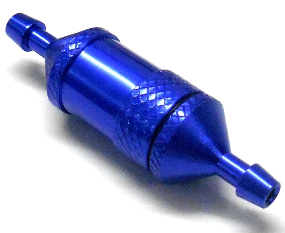 B7042B 1/10 Scale RC Model Nitro Engine Car Fuel Filter Blue .12 .15 .18 - .28