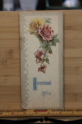 Recessional Kipling Book 0921 Best Wishes Series Vintage used worn torn OLD
