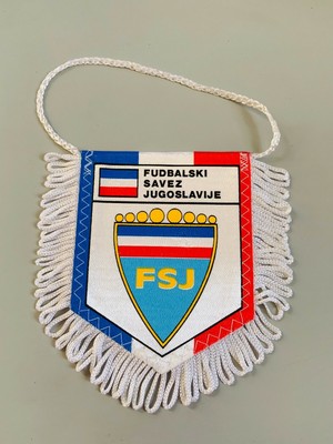 Crvena Zvezda PK Belgrad grand fanion vintage football banderin pennant wimpel