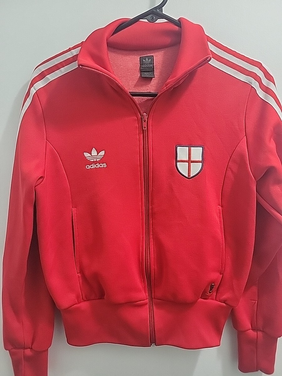 90s Classic Adidas track jacket-England soccer theme. unisex
