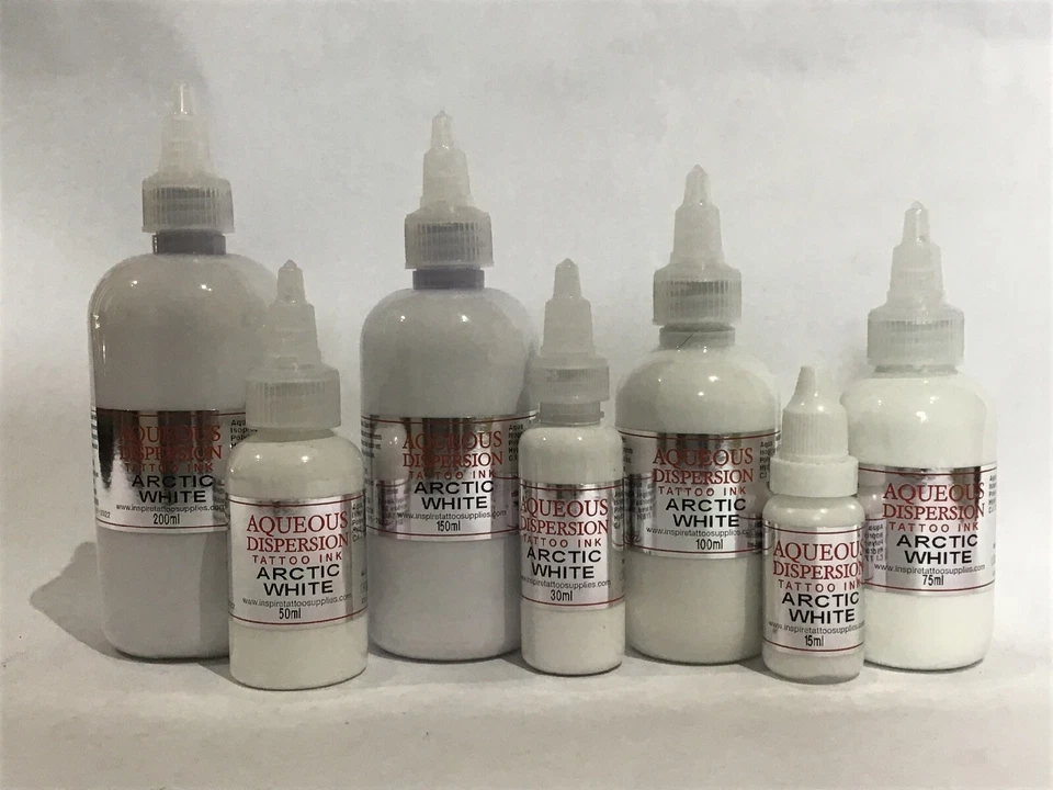 AQUEOUS DISPERSION INK Aqueous DispersionTattoo INK 15 / 30 / 75 / 150ml ARCT IC WHITE