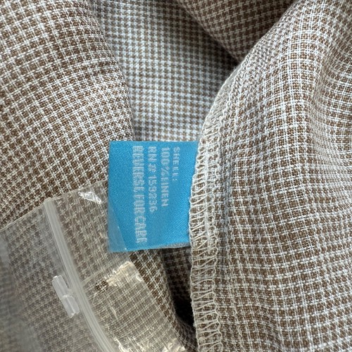 J.McLaughlin Theodora Top Tan Gingham Sleeveless Asymmetric Hem Size Large NWT - Picture 10 of 13