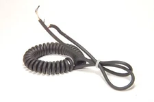 Lot of 2 - Coiled Retractable Curly Cord, Power Cord 24 AWG 2 Conductor, 36" Ext