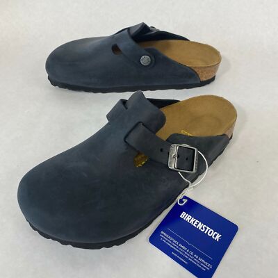 Men\'s Regular Width New With Box Black Birkenstock Boston Clog Slip On Mens Birkenstock Boston Soft Footbed Clog - Black | Journeys main image 2