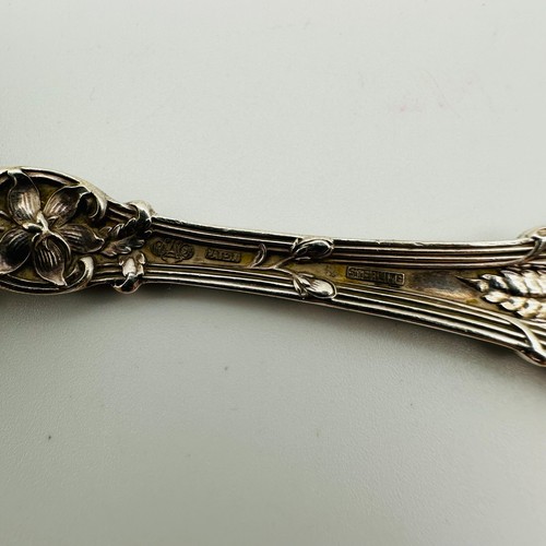 Old Orange Blossom Sterling Silver by Alvin Serving Spoon 7 3/4 inches - Picture 9 of 9