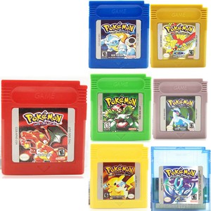 For-Pokemon-GBC-Gameboy-Gold-Silver-Yellow-Red-Blue-Green-Crystal-Color-Version