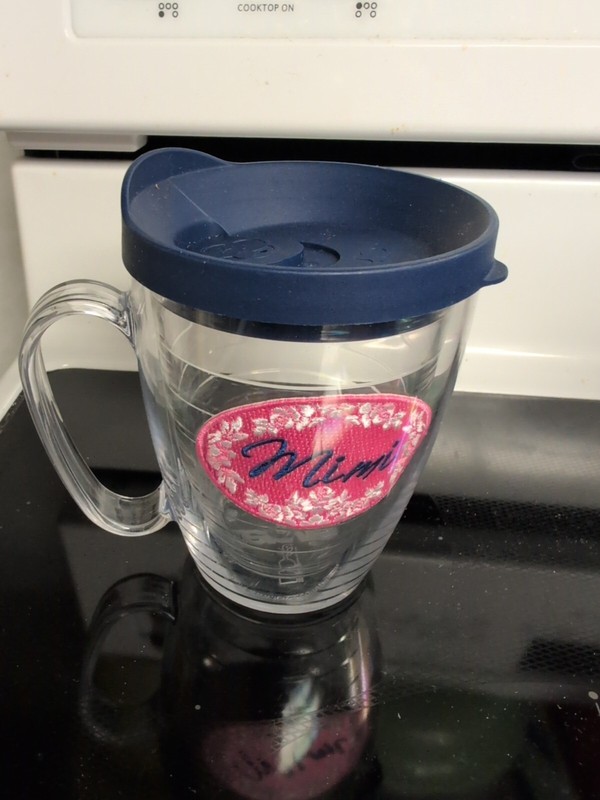 Tervis Clear Mug with Handle - 16oz Double Walled - Mimi Patch