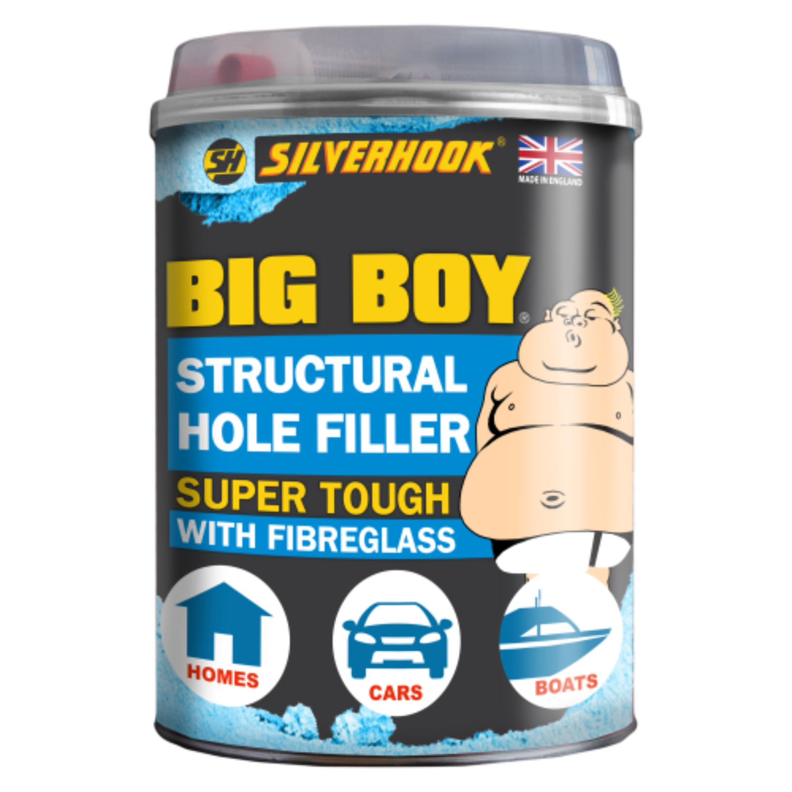 Silverhook Big Boy Structural Hole Filler Fibre Glass Body Super Tough 3.5L