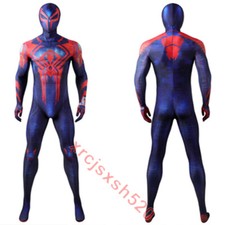 2099 Spiderman Across The Spider-Verse Jumpsuit 3D Suit Cosplay Costume Zentai