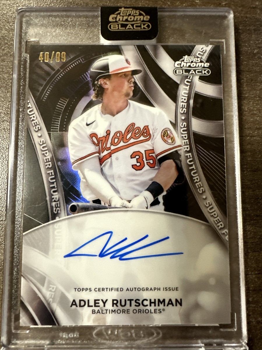 Adley Rutschman 2024 Topps Chrome Black Super Futures Auto Adley Rutschman 2024 Topps Chrome Black Super Futures Auto