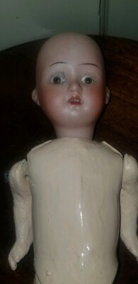 ANTIQUE Nikolaus Oberender W & S 121 BISQUE AND COMPO DOLL 10