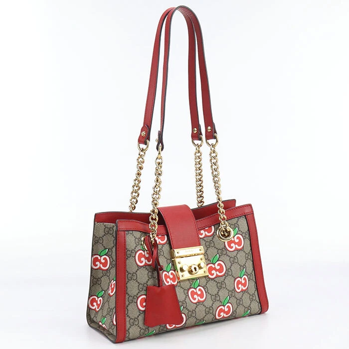 GUCCI 498156 Sac à Bandoulière Cadenas GG Apple ChaîneSac à Épaule Multicolore Femme