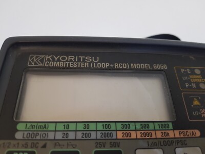 Kyoritsu 6050 Multifunction Testers Combitester Loop RCD