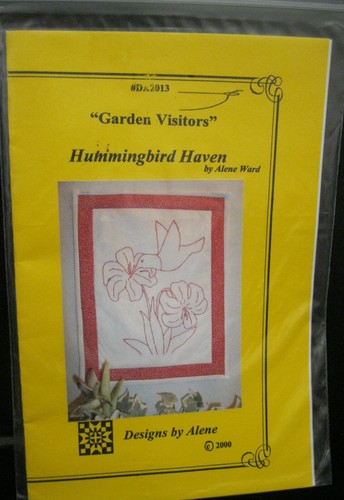 PATRÓN DE EDREDÓN JARDÍN VISITANTES COLIBRÍ REFUGIO #DA2013 POR ALENE WARD - Imagen 1 de 2