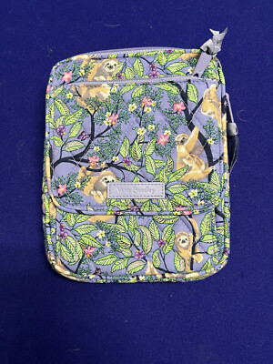 Vera Bradley Hanging Around Purple Sloth RFID Mini Hipster NWT