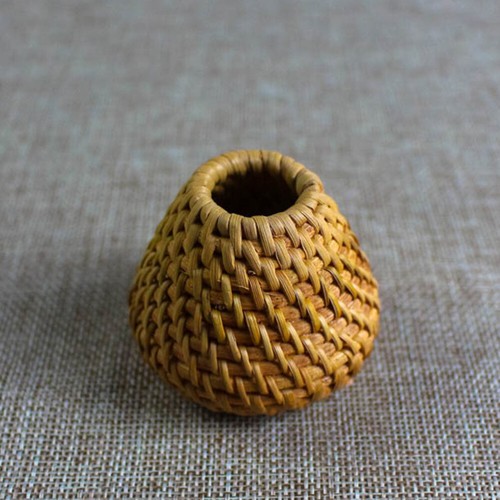 2 PZ Supporto di Rattan Pot Coperchio Porta Teiera Accessori Tè - Foto 6 di 11