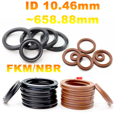 FKM/NBR Rubber Seals O-Ring Metric Size 5.33mm Cross Section 10.46mm~658.88mm ID