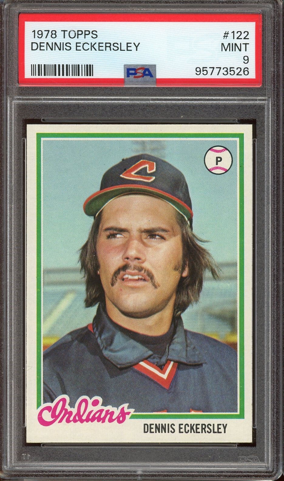 1978 Topps Baseball #122 Dennis Eckersley PSA 9