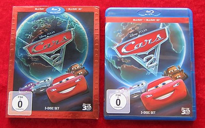 Cars 2 Disney Pixar, 3 Disc Blu-Ray + Blu-Ray 3D, deutsche Version